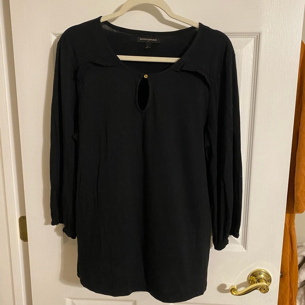 Banana Republic black blouse/top